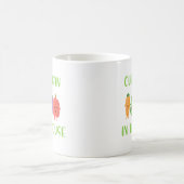 Cute Vegan in House Funny Quote Koffiemok (Center)