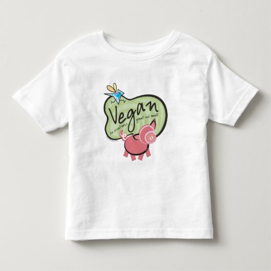Cute Vegan Message Kinder Shirts (Voorkant)
