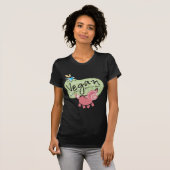 Cute Vegan Message T-shirt (Voorkant volledig)