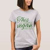 Cute Vegan Quote T-shirt (Voorkant)