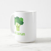 Cute Vegan Vegetarian Funny Coffee Mok (Voorkant links)