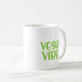 Cute Vegan Vibes Funny Quote Coffee Mok (Voorkant rechts)