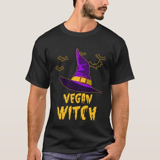 Cute veganism Halloween Matching Couples Vegan Wit T-shirt (Voorkant)