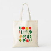 Cute Vegetables Canvas tas (Achterkant)