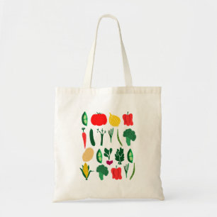 Cute Vegetables Canvas tas