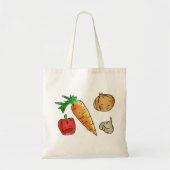 Cute Veggies Reused Grocery Canvas tas (Voorkant)