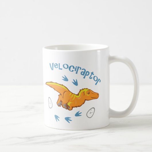 Cute Velociraptor Koffiemok (Rechts)