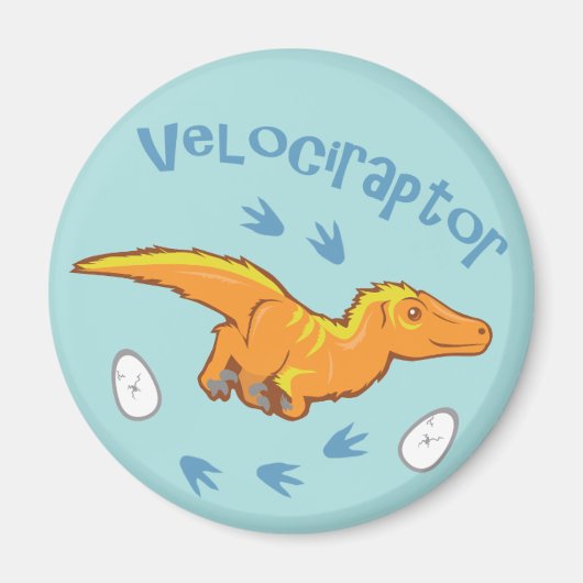 Cute Velociraptor Magneet (Voorkant)