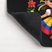 Cute Venezuela Girl Kids Traditional Dress Colorfu Muismat (Hoek)