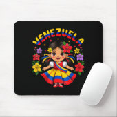 Cute Venezuela Girl Kids Traditional Dress Colorfu Muismat (Met muis)