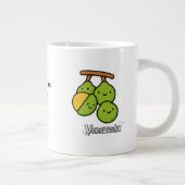 Cute Venezuelan Fruits • Mamones Kawii Grote Koffiekop (Rechts)