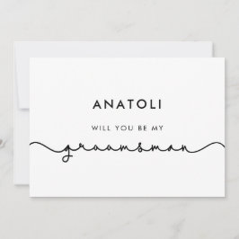 Cute verbindende hart lettertype getuige voorstel  kaart