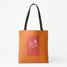 Cute Verbrand Oranje Boodschappentas Minimalistisc