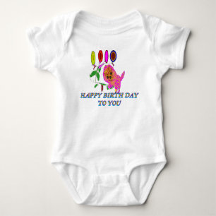 Cute Verjaardag Kat Baby Body Romper