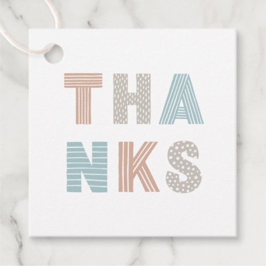 Cute verjaardagsfeestje bedankt. Leuk en kleurrijk Bedankjes Labels (Voorkant)