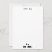 Cute Verjaardagsfeestje Honden Patroon Bedankkaart (Voorkant)