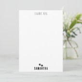 Cute Verjaardagsfeestje Honden Patroon Bedankkaart (Staand voorkant)