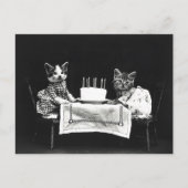 Cute Verjaardagstaart Katten Briefkaart (Voorkant)
