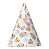 Cute verjaardagstaart patroon feesthoedjes (Achterkant)