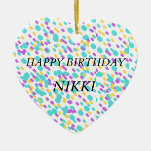 Cute verjaardagswenskaarten voor haar keramisch ornament