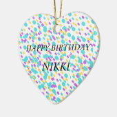 Cute verjaardagswenskaarten voor haar keramisch ornament (Links)