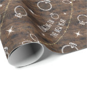 Cute Verlovingsring Nieuwjaar inluiden Lichtjes Pa Cadeaupapier (Rol Hoek)