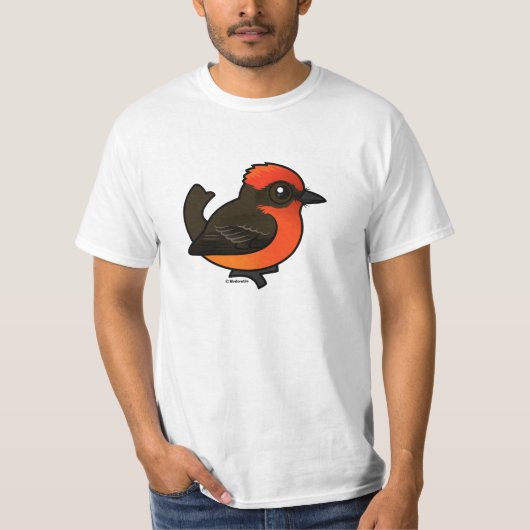 Cute Vermilion Flycatcher T-shirt (Voorkant)