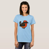 Cute Vermilion Flycatcher T-shirt (Voorkant volledig)