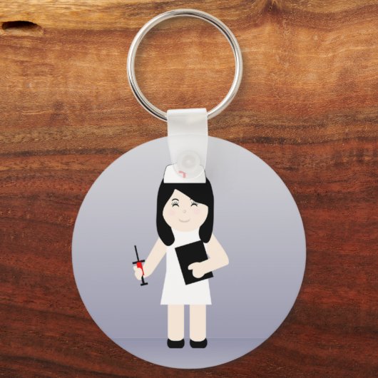 Cute verpleegster 3 Sleutelhanger 2 (Voorkant)