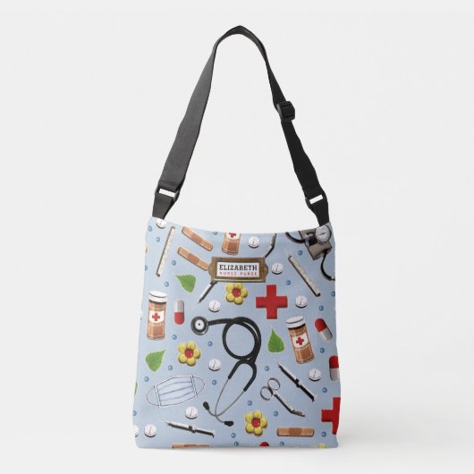 Cute Verpleegster Schoudertas Crossbody Tas (Voorkant)