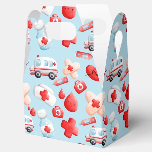 Cute verpleegsters, dokter, Medical, Healthcare Th Bedankdoosjes (Geopend)