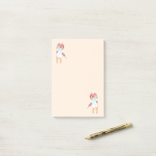 Cute verpleegsters post-it® notes (Op bureau)