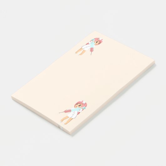 Cute verpleegsters post-it® notes (Schuin)