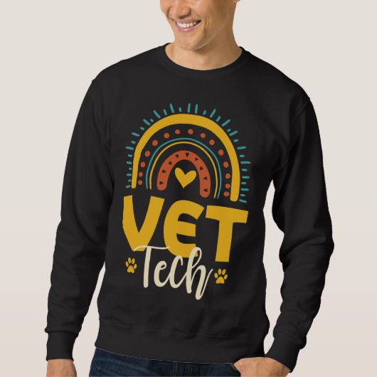 Cute Vet Tech Outfit Veterinarian Animal Nurse Trui (Voorkant)