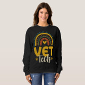 Cute Vet Tech Outfit Veterinarian Animal Nurse Trui (Voorkant volledig)