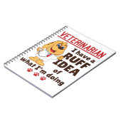 Cute Veterinarian Animal Doctor Dogtor Ruff Idea Notitieboek (Linkerzijde)