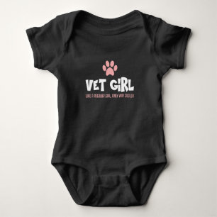 Cute Veterinarian Girl Vet Tech Woman Dierenvriend Romper