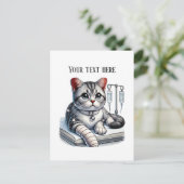Cute Veterinarian Office customizable Briefkaart (Staand voorkant)