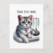 Cute Veterinarian Office customizable Briefkaart (Voorkant)