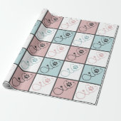 Cute Veterinarian Tech Vet Assistant Cadeaupapier (Uitgerold)