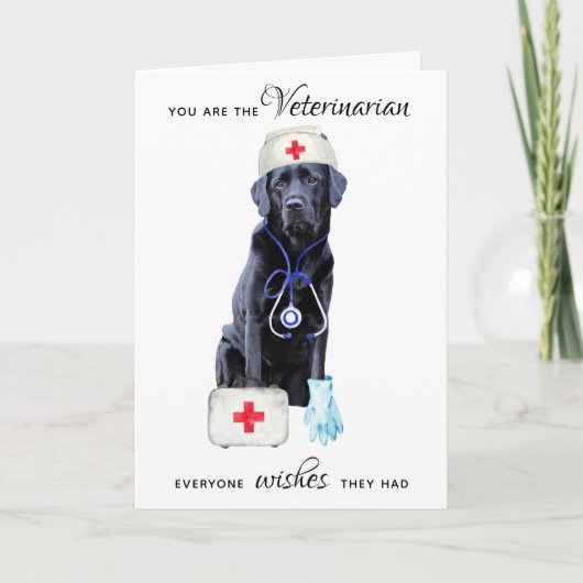 Cute Veterinary Professional Veterinary Bedankkaart (Voorkant)