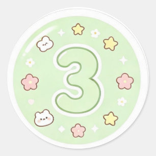 Cute Vibe Shaka Handteken Sticker Vel