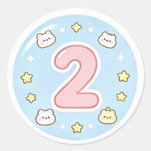 Cute Vibe Shaka Handteken Sticker Vel