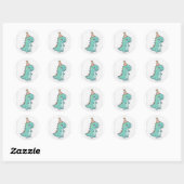Cute Vibe Shaka Handteken Sticker Vel (Vel)