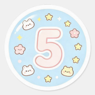 Cute Vibe Shaka Handteken Sticker Vel