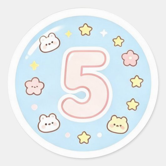 Cute Vibe Shaka Handteken Sticker Vel (Voorkant)