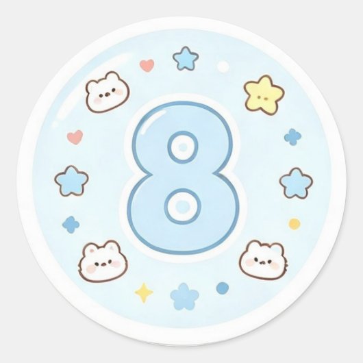 Cute Vibe Shaka Handteken Sticker Vel (Voorkant)