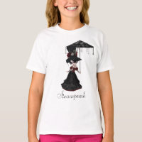 Cute Victoriaans Steampunk Gothic Girl & Parasol