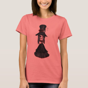 Cute Victoriaans Steampunk Gothic Girl T-shirt