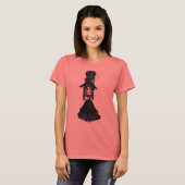 Cute Victoriaans Steampunk Gothic Girl T-shirt (Voorkant volledig)